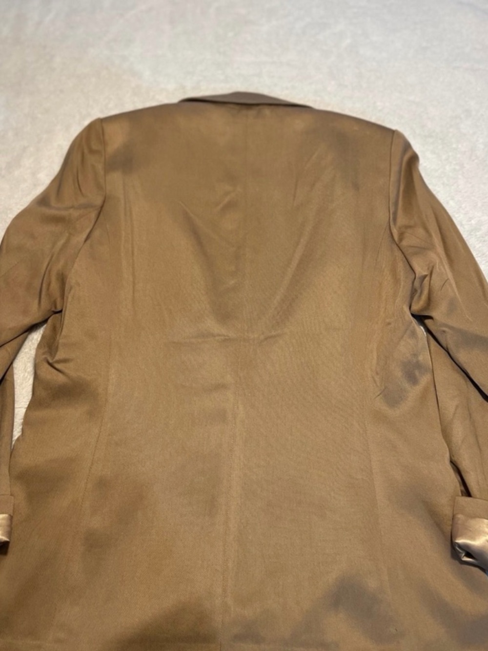 NWT Abercrombie & Fitch Women's Camel/Tan Single-Breasted Blazer - Picture 8 of 10